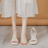 Tacones Mary Jane altos, gruesos e impermeables con plataforma para mujer